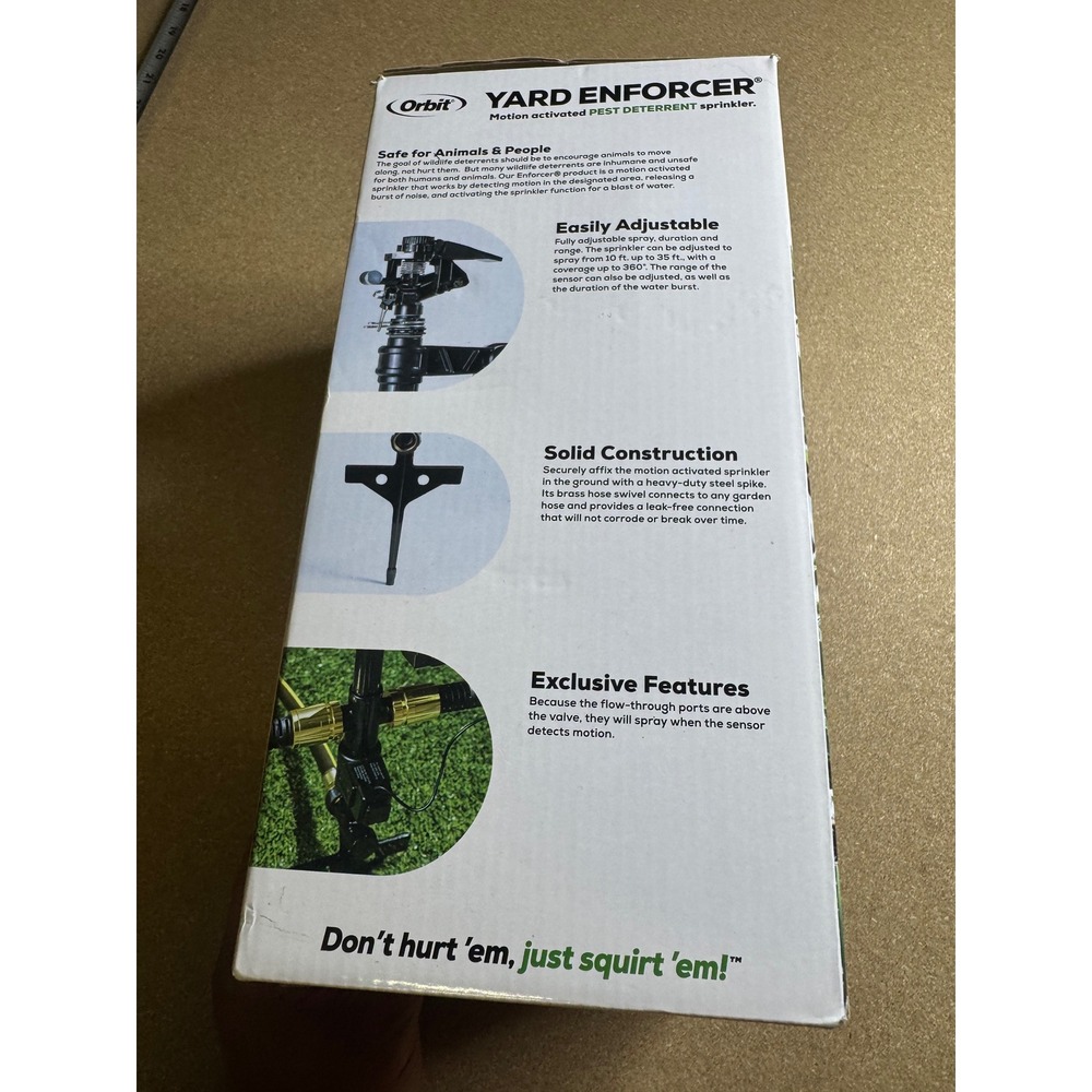 Orbit Yard Enforcer Motion Activated Pest Deterrent Sprinkler 62100 Black - Picture 2 of 6